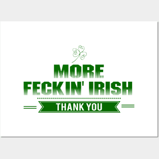 More Feckin' Irish Thank You Posters and Art